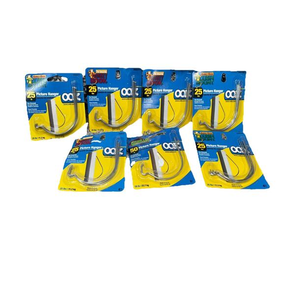 7 Pack OOK Monkey Hook Flush Mount Picture Hangers Home Improvement New - Picture 1 of 9